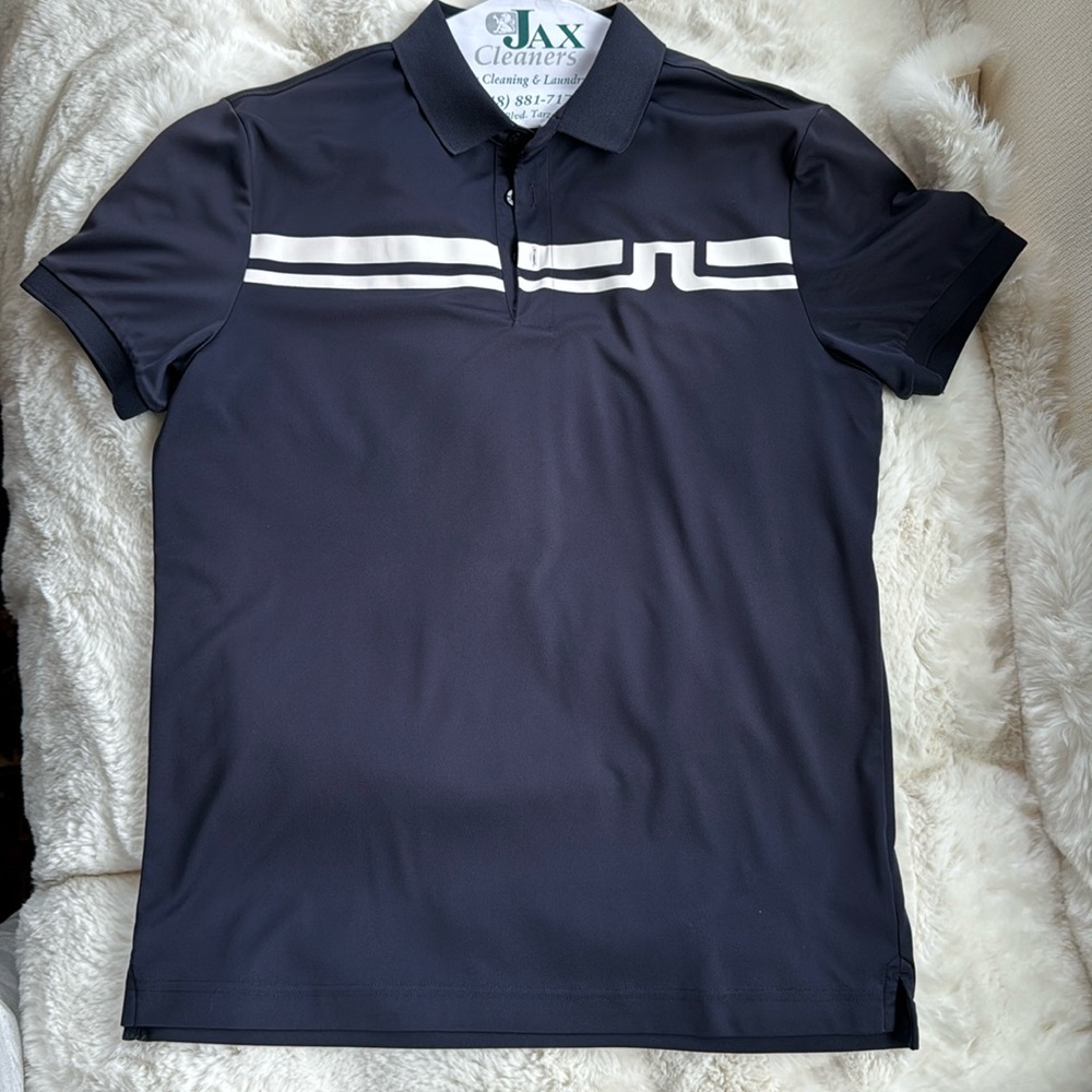 J. Lindeberg navy golf polo L